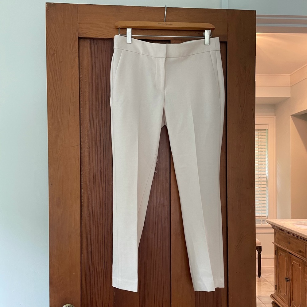 J. Crew Campbell pant cream size 0 NWT